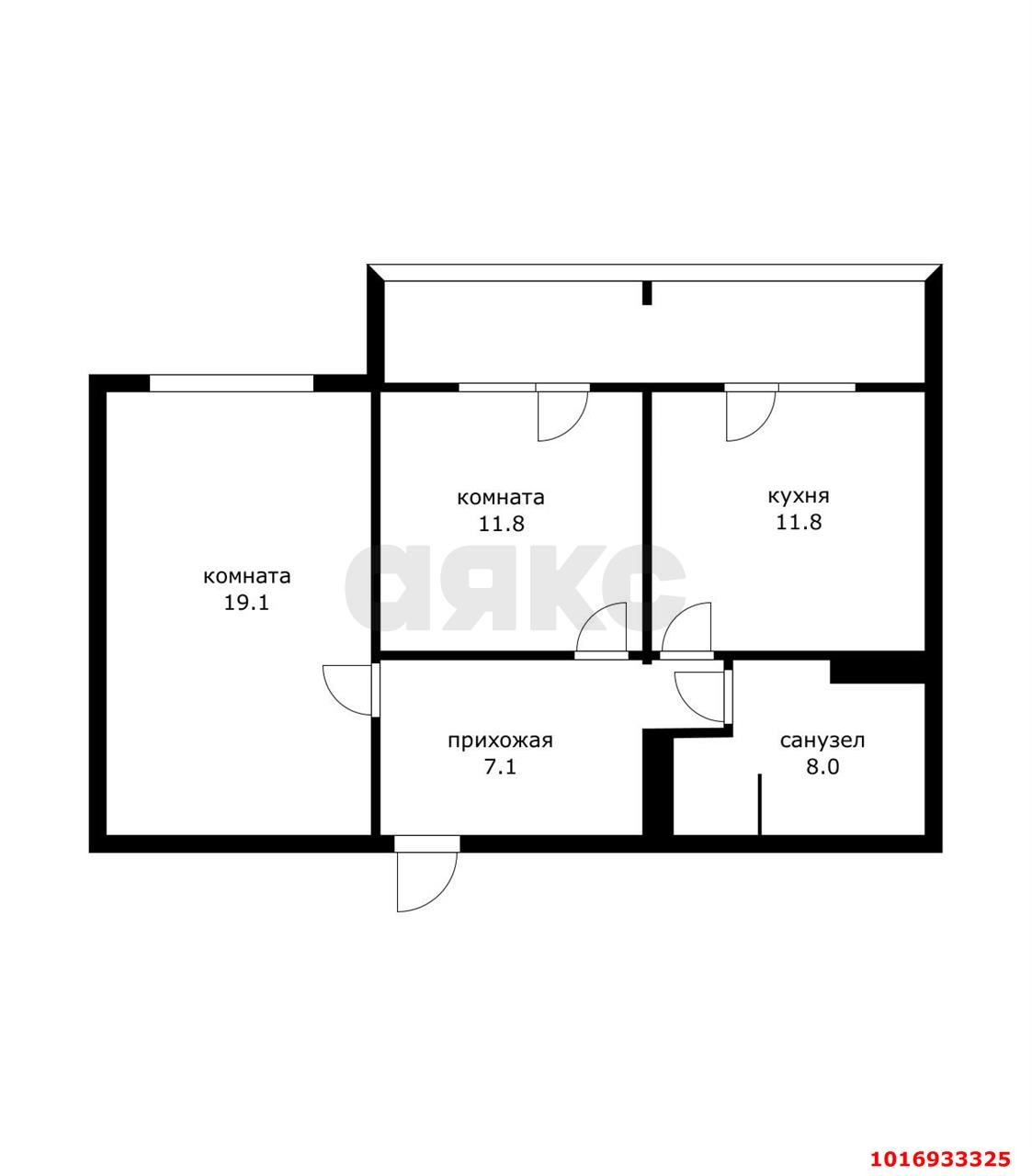 Фото №20: 2-комнатная квартира 69 м² - Краснодар, Западный внутригородской округ, мкр. Фестивальный