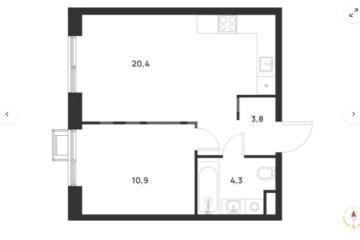 Фото №1: 2-комнатная квартира 39 м² - Москва Новомосковский административный округ