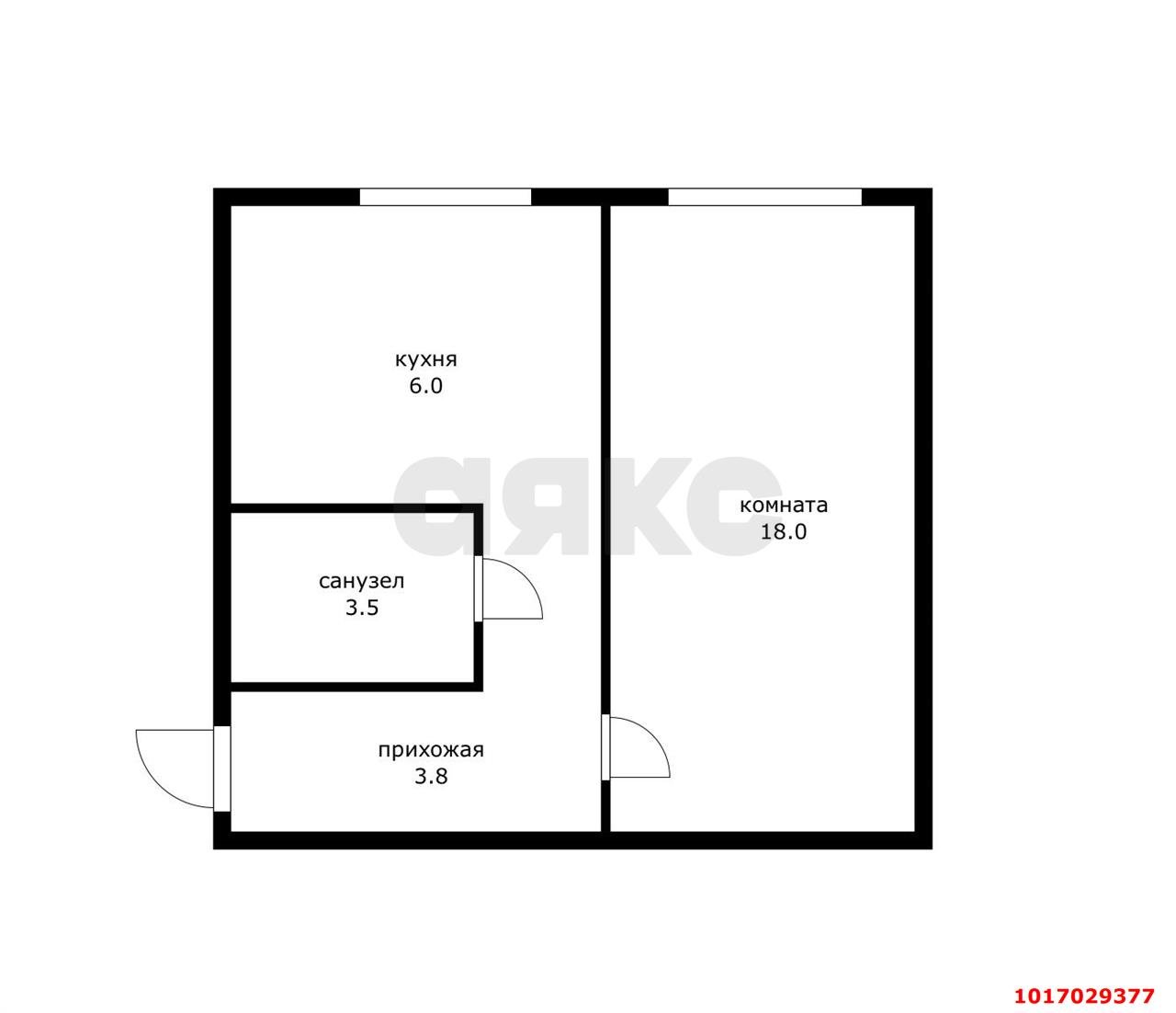 Фото №8: 1-комнатная квартира 31 м² - Краснодар, Карасунский внутригородской округ, мкр. Гидростроителей, ул. Гидростроителей, 36