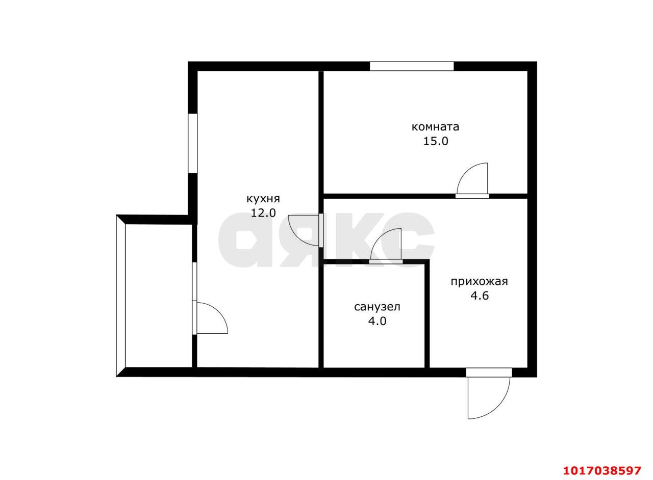 Фото №8: 1-комнатная квартира 36 м² - Краснодар, Прикубанский внутригородской округ, Калинино, мкр. Завод Радиоизмерительных Приборов, пер. Корчагинский, 3