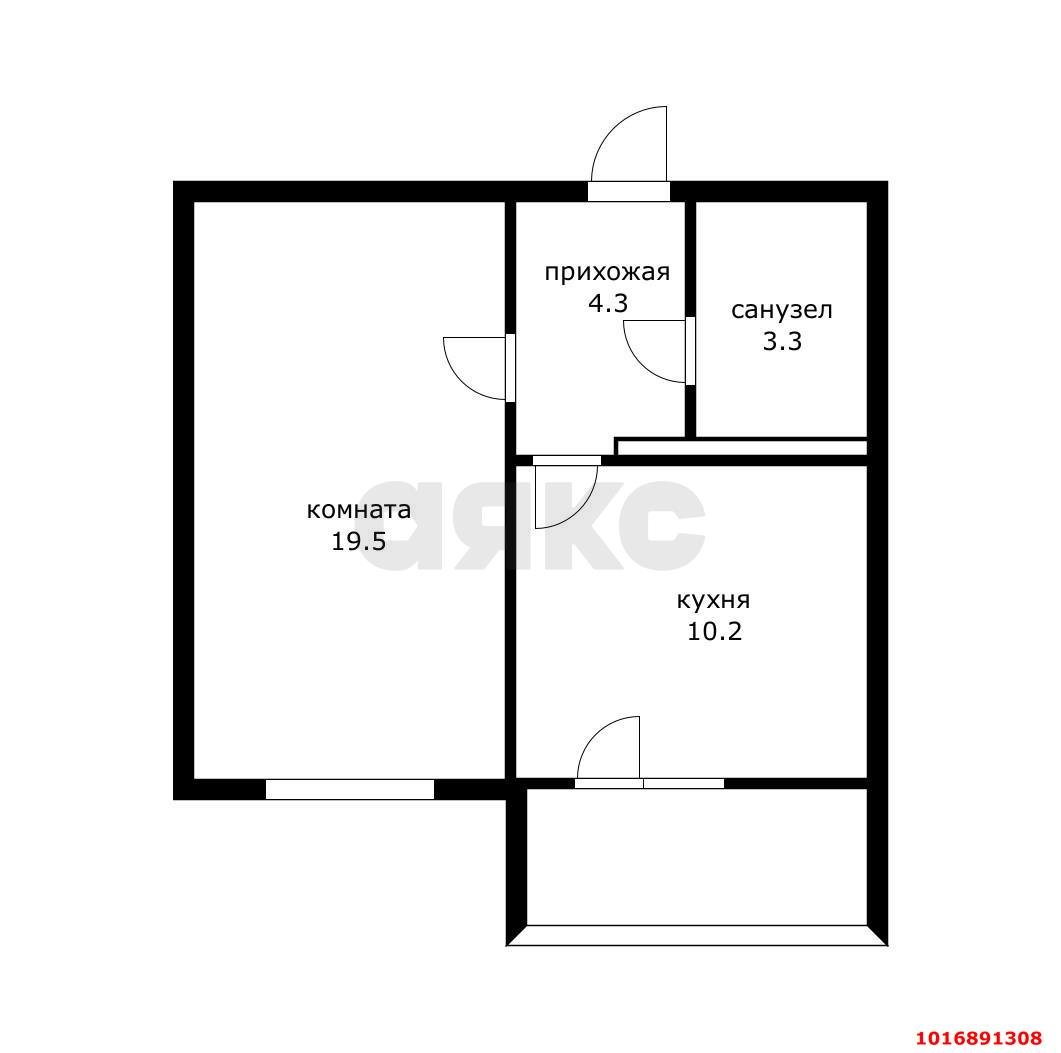 Фото №9: 1-комнатная квартира 40 м² - Краснодар, Прикубанский внутригородской округ, мкр. Восточно-Кругликовский, ул. Героя А.А. Аверкиева, 13