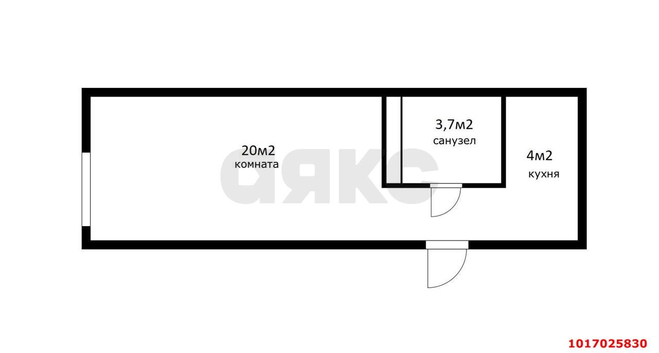 Фото №13: Студия 30 м² - Краснодар, Завод Измерительных Приборов, мкр. Прикубанский внутригородской округ, ул. Карякина, 5к2