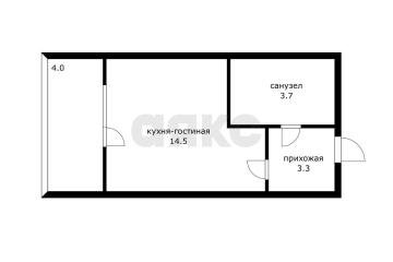 Фото №1: Студия <span class="whitespace-nowrap">23 м²</span>, <span class="whitespace-nowrap">11/24 эт.</span> - Краснодар, мкр. ЖК Урал, ул. Уральская, 87/7
