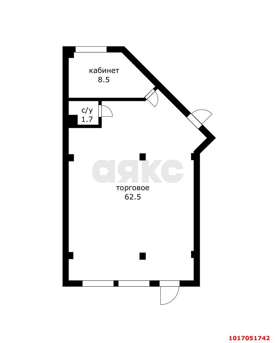 Фото №3: Торговое помещение 72 м² - Краснодар, Прикубанский внутригородской округ, ЖК Лучезарный, мкр. Музыкальный, ул. Ахтарская