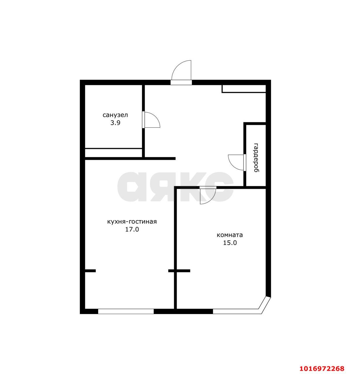 Фото №18: 1-комнатная квартира 45 м² - Краснодар, ул. Степная, 1/1к4