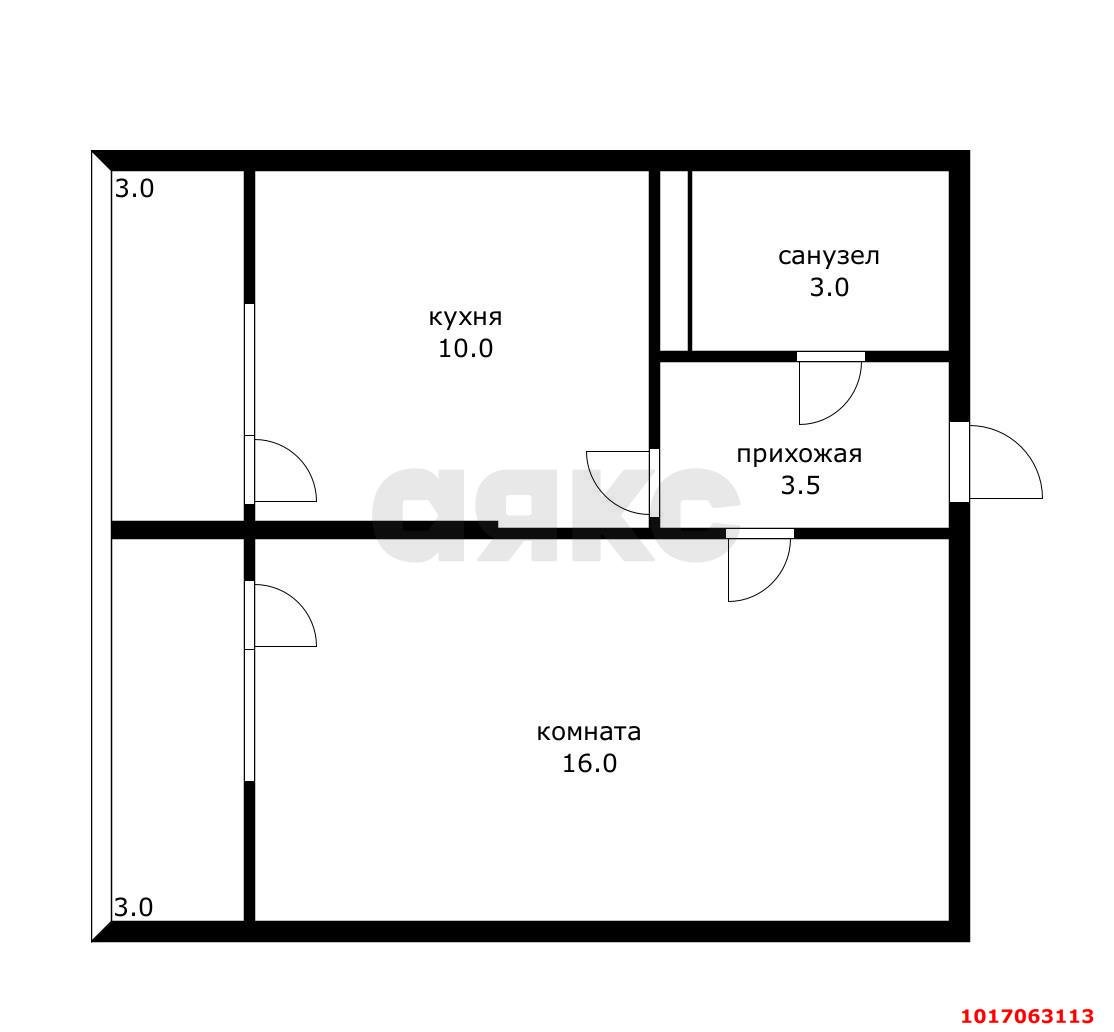 Фото №7: 1-комнатная квартира 36 м² - Краснодар, Прикубанский внутригородской округ, мкр. Славянский, ул. Заполярная, 35к4