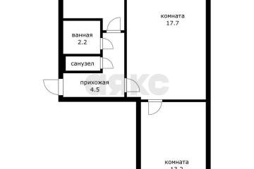 Фото №1: 2-комнатная квартира 44 м² - Краснодар, мкр. Завод Измерительных Приборов, ул. Московская, 58