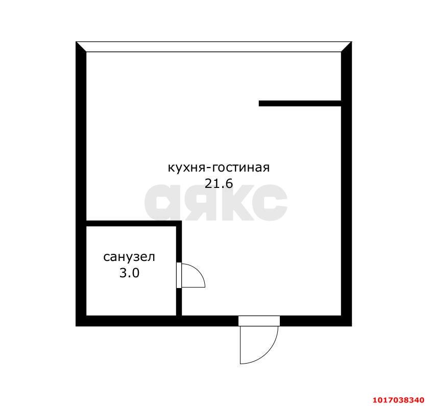 Фото №8: Студия 24 м² - Российский, мкр. Прикубанский внутригородской округ, ул. Ратной Славы, 77