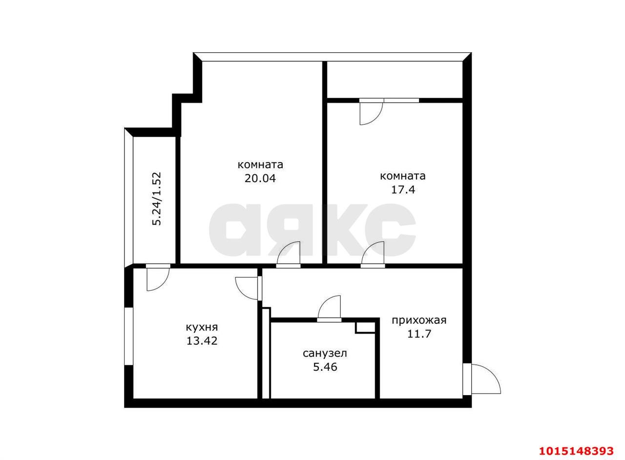 Фото №18: 2-комнатная квартира 78 м² - Краснодар, Западный внутригородской округ, мкр. Фестивальный, пр-д Дальний, 9к2