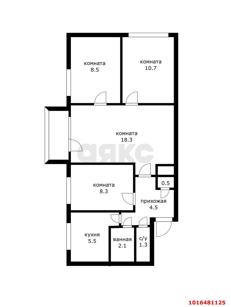 Фото №15: 4-комнатная квартира 59 м² - Краснодар, Центральный внутригородской округ, мкр. Центральный, ул. Хакурате, 7