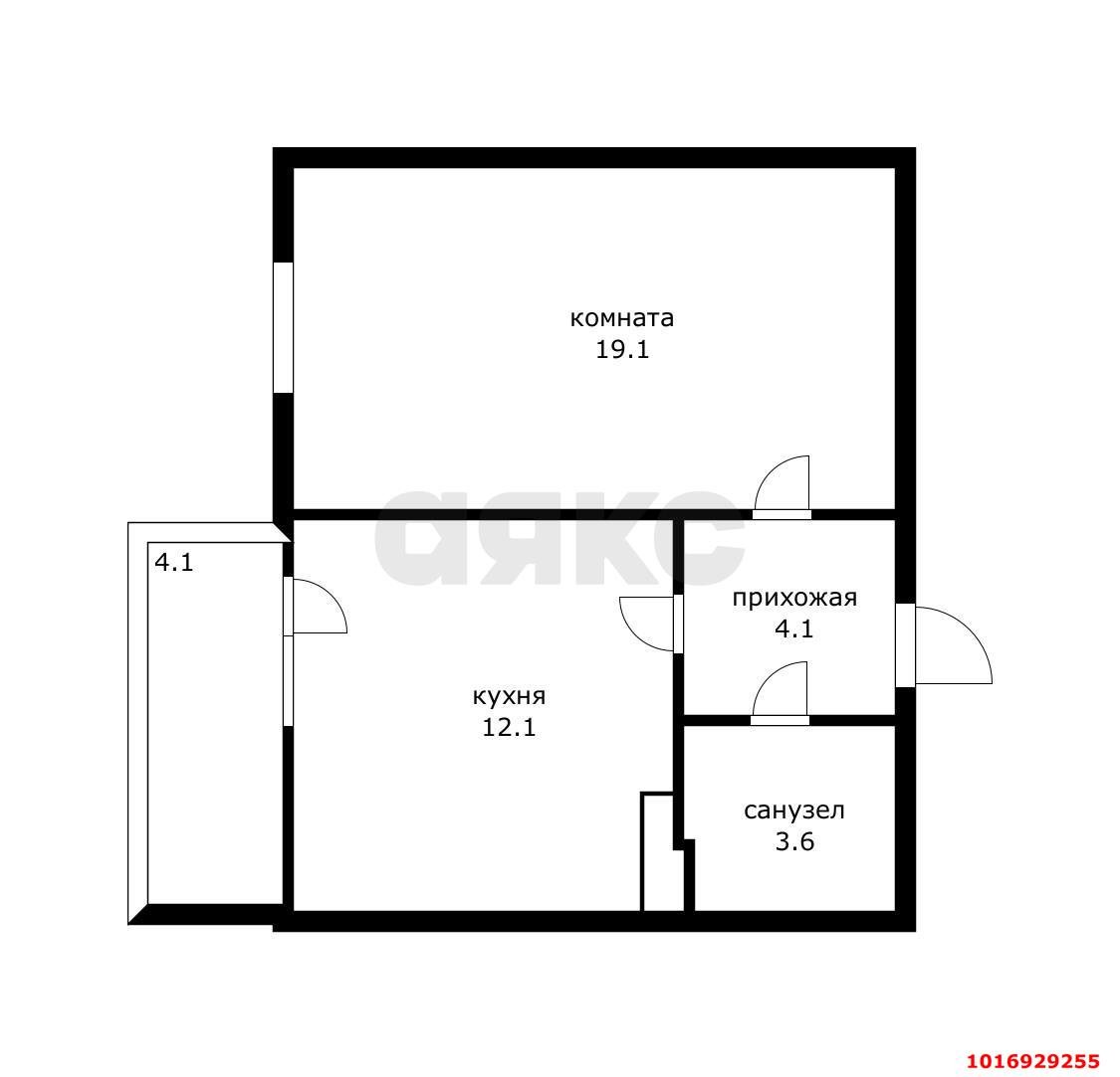 Фото №3: 1-комнатная квартира 38 м² - Краснодар, Карасунский внутригородской округ, ЖК Восток, ж/м Пашковский, ул. Лавочкина, 29
