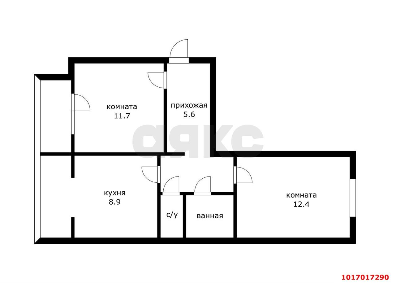 Фото №16: 2-комнатная квартира 52 м² - Берёзовый, Прикубанский внутригородской округ, мкр. Витаминкомбинат, ул. Новосельская, 11