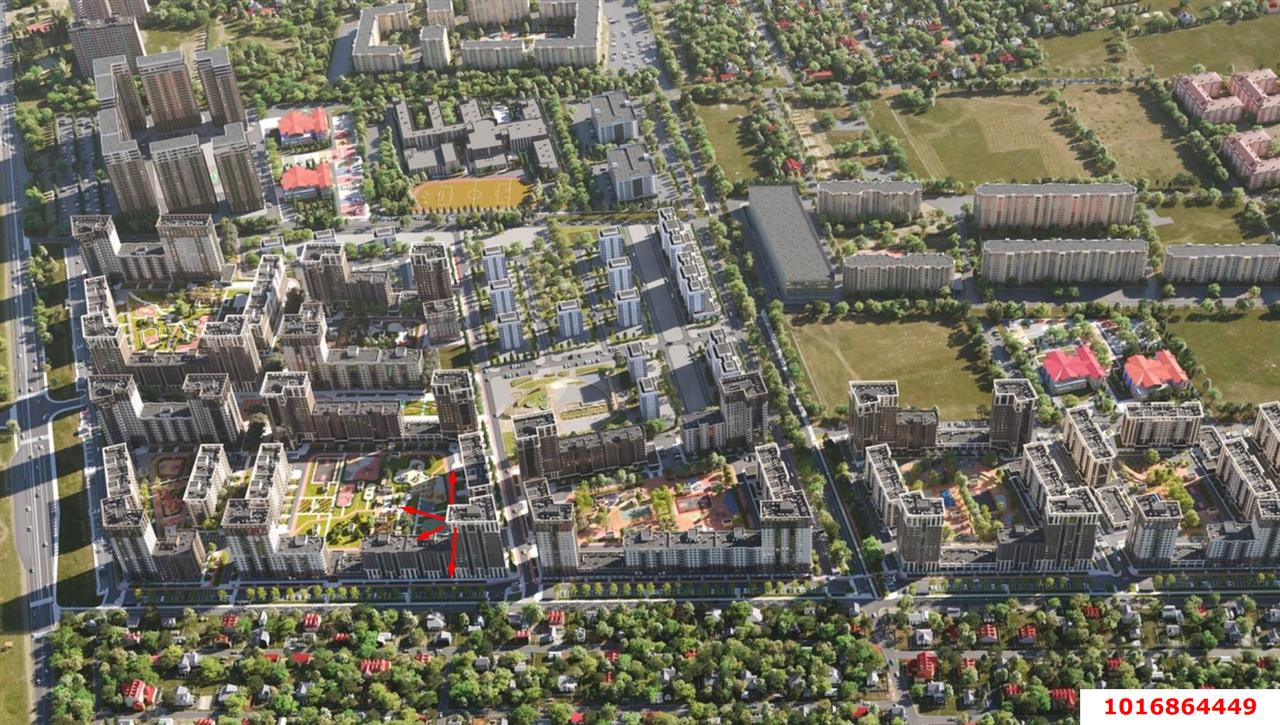 Фото №5: 2-комнатная квартира 72 м² - Краснодар, Прикубанский внутригородской округ, мкр. Парк Победы, ул. имени Героя Ростовского, 16к5