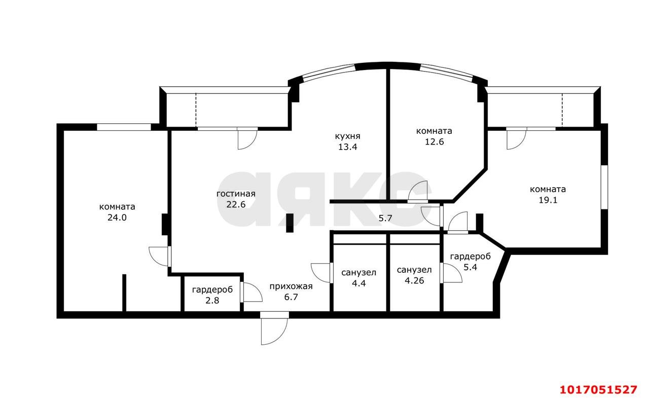 Фото №20: 3-комнатная квартира 126 м² - Краснодар, мкр. Западный внутригородской округ, ул. имени Дзержинского, 59
