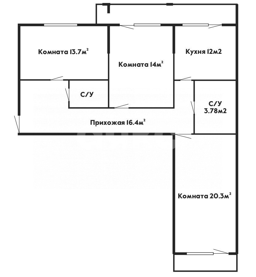 Фото №25: 3-комнатная квартира 88 м² - Геленджик, мкр. жилой комплекс Азимут, ул. Горная, 15В