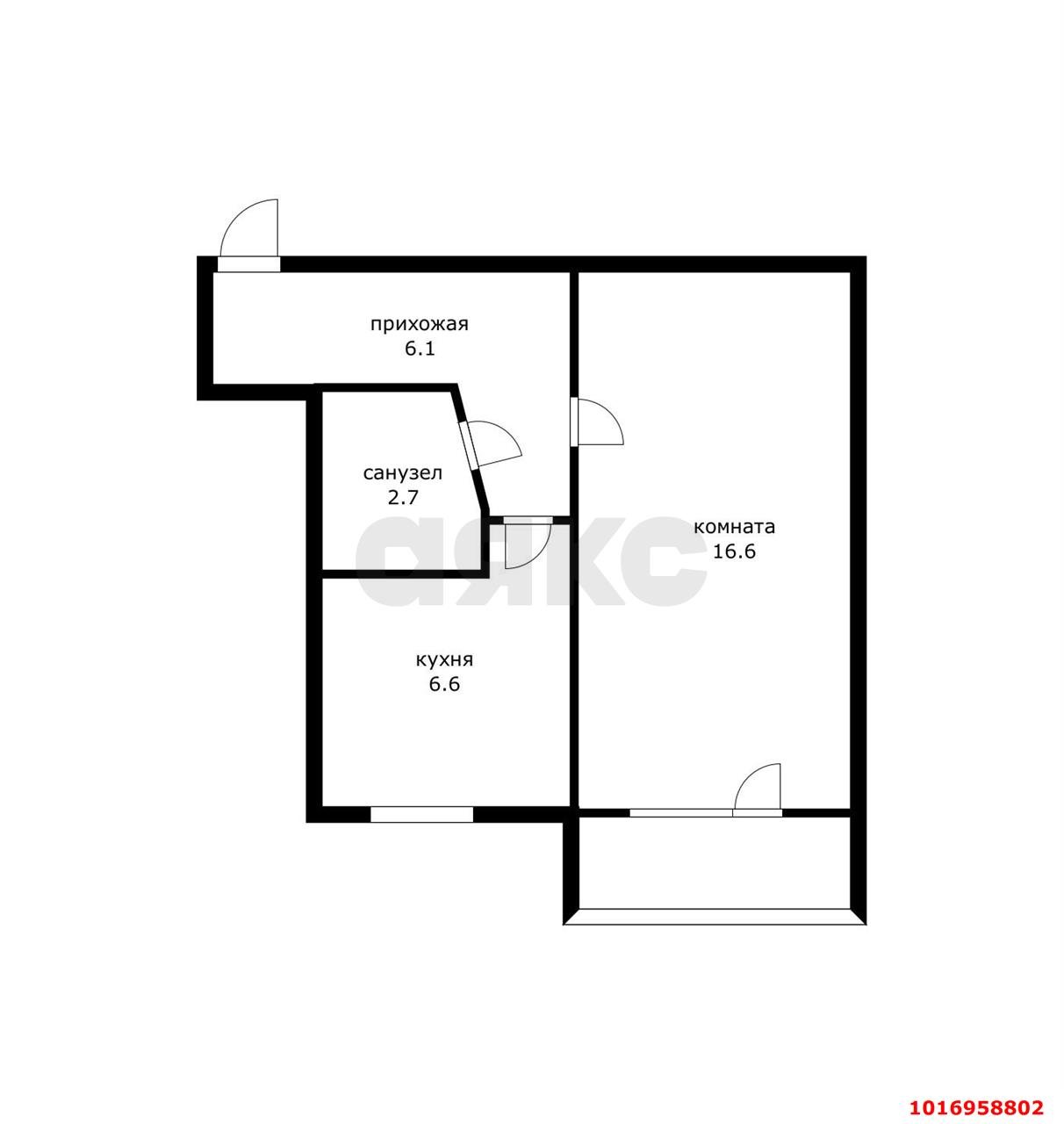 Фото №6: 1-комнатная квартира 33 м² - Краснодар, Центральный внутригородской округ, мкр. Черёмушки, ул. Старокубанская, 115