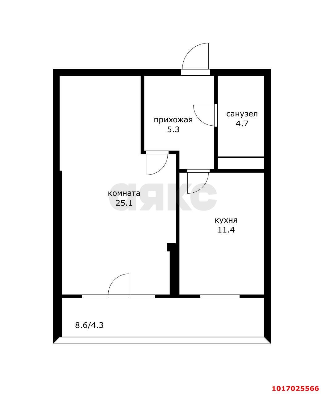 Фото №13: 1-комнатная квартира 50 м² - Краснодар, Прикубанский внутригородской округ, мкр. жилой комплекс Зеленодар, ул. Садовое Кольцо, 9к1