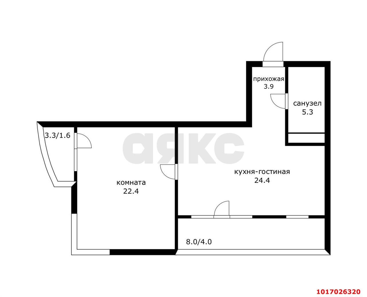 Фото №16: 2-комнатная квартира 60 м² - Краснодар, Прикубанский внутригородской округ, мкр. жилой комплекс Зеленодар, ул. Садовое Кольцо, 9к1
