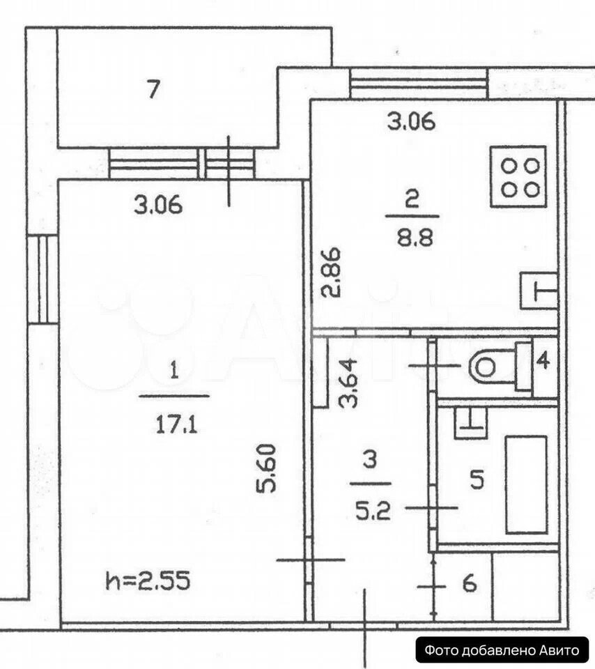 Фото №19: 1-комнатная квартира 38 м² - Раменское, Центральный, мкр. 1-й, ул. Красноармейская, 27А