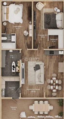 Фото №22: Дом 107 м² + 5 сот. - Раменской агрохимстанции (РАОС), 12