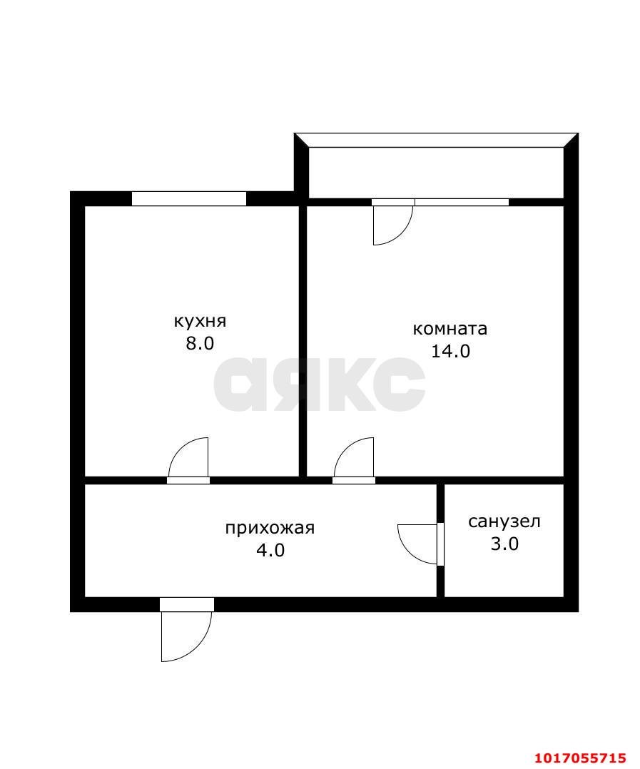 Фото №11: 1-комнатная квартира 29 м² - Тахтамукай, мкр. Европейская Деревня, ул. Олимпийская, 1к2