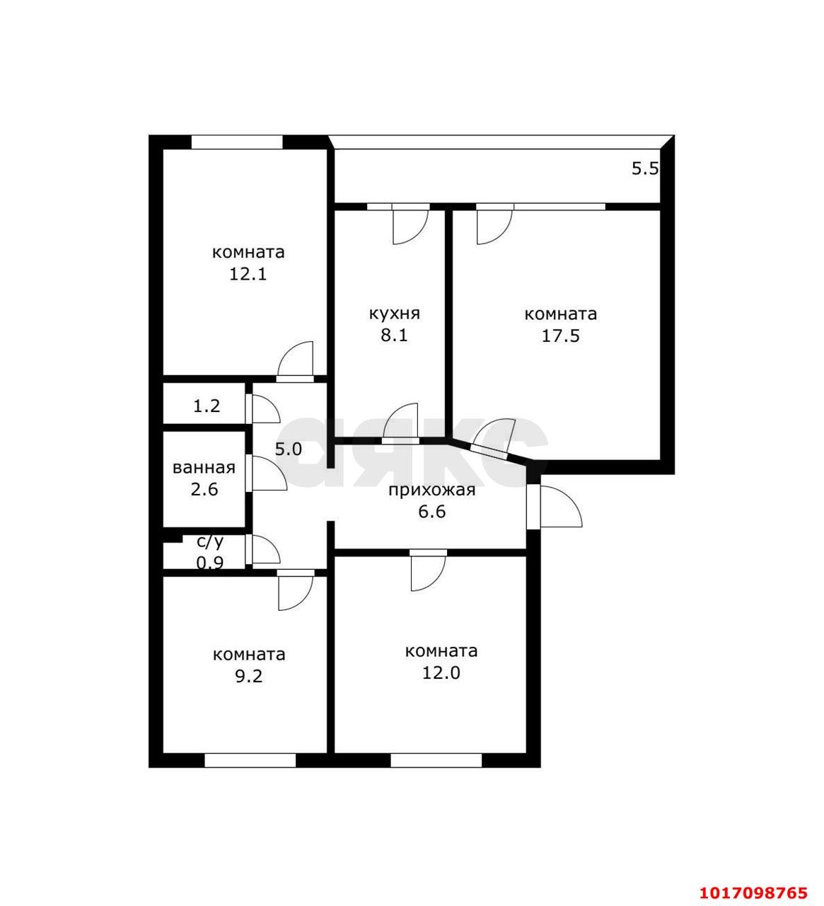Фото №13: 4-комнатная квартира 83 м² - Энем, ул. Красная, 10