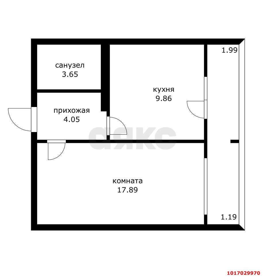 Фото №14: 1-комнатная квартира 38 м² - Краснодар, Карасунский внутригородской округ, мкр. Комсомольский, ул. 30-й Иркутской Дивизии, 3