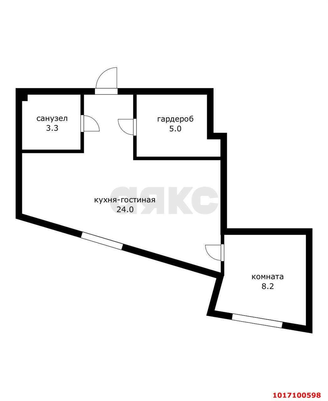 Фото №10: 1-комнатная квартира 41 м² - Краснодар, Центральный внутригородской округ, Черёмушки, мкр. Дубинка, пр-д Кольцевой, 53А