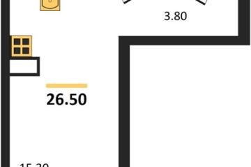 Фото №1: Студия 26 м² - Краснодар, мкр. Прикубанский внутригородской округ,