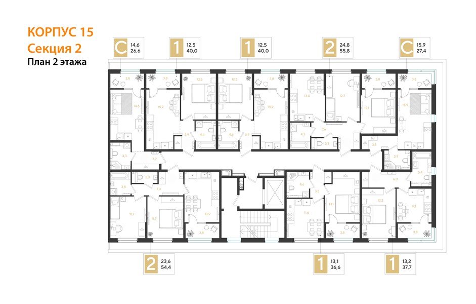 Фото №8: 2-комнатная квартира 55 м² - Краснодар, мкр. Прикубанский внутригородской округ
