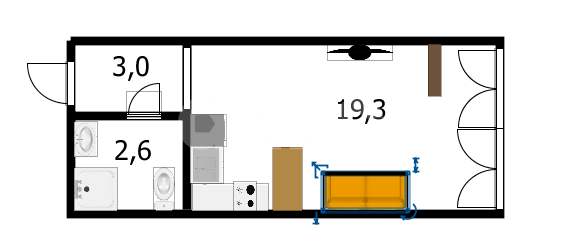 Фото №20: Студия 25 м² - Анапа, 3Б, мкр. жилой комплекс Триумф, ул. Владимирская, 142