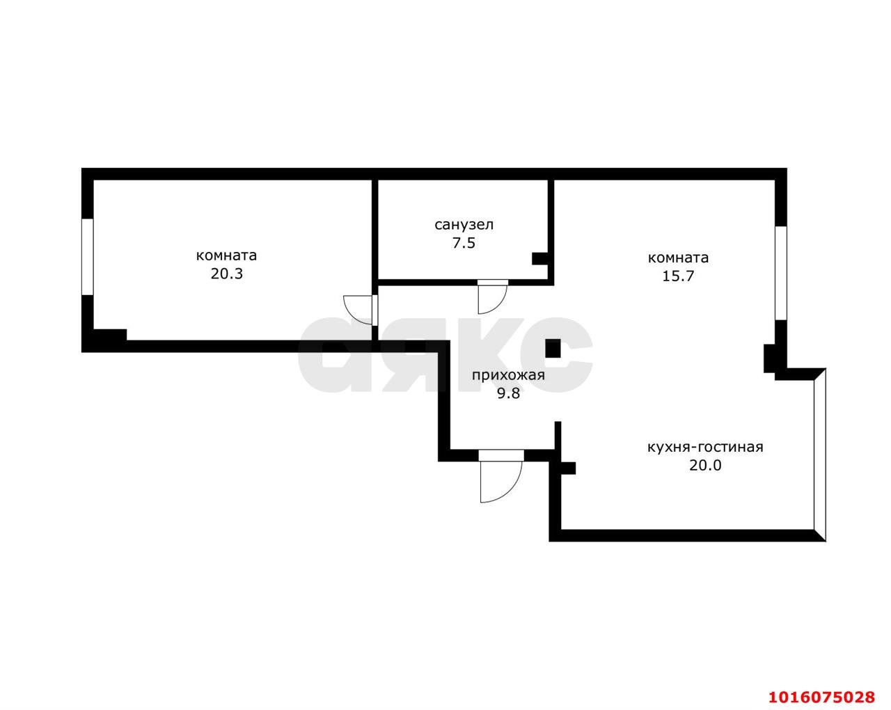 Фото №13: 3-комнатная квартира 74 м² - Краснодар, Западный внутригородской округ, мкр. ЖК Аврора, ул. имени Дзержинского, 95