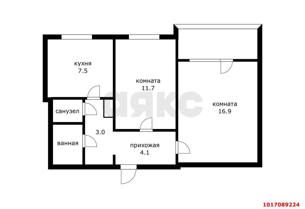 Фото №11: 2-комнатная квартира 51 м² - Краснодар, Центральный внутригородской округ, мкр. Центральный, ул. Мира, 64