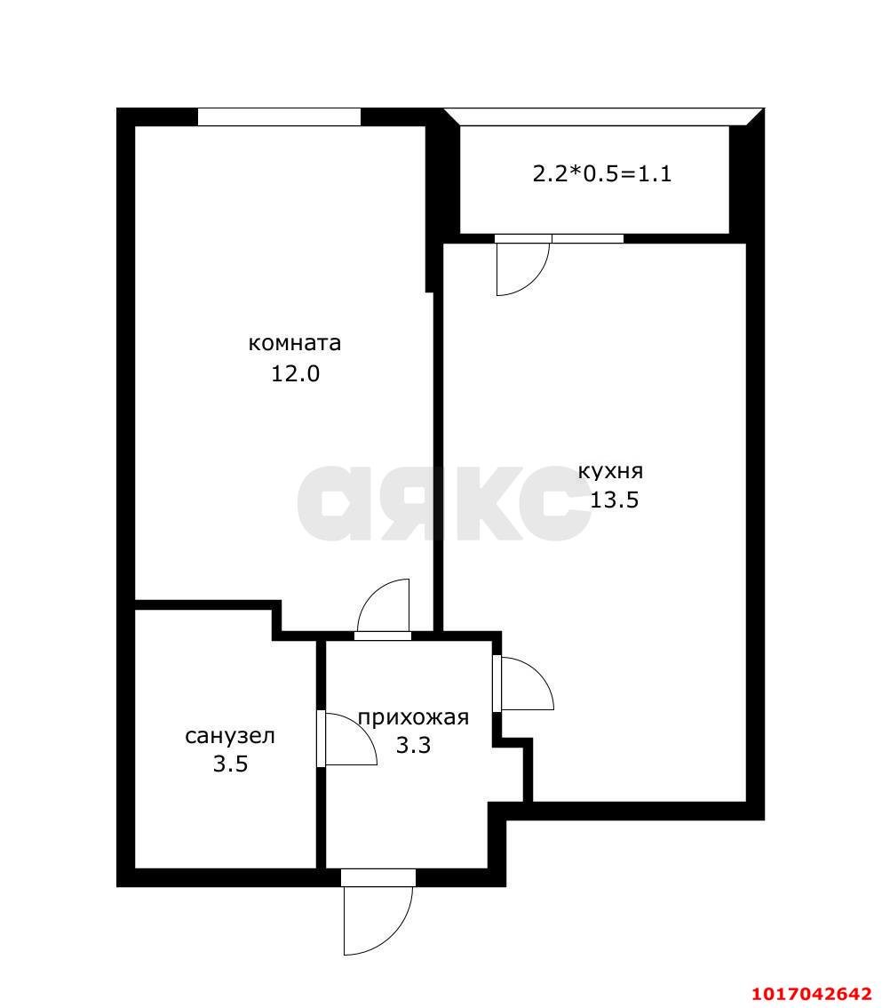 Фото №13: 1-комнатная квартира 35 м² - Краснодар, Прикубанский внутригородской округ, имени Петра Метальникова, мкр. ЖК Победный, ул. Евгении Жигуленко, 13