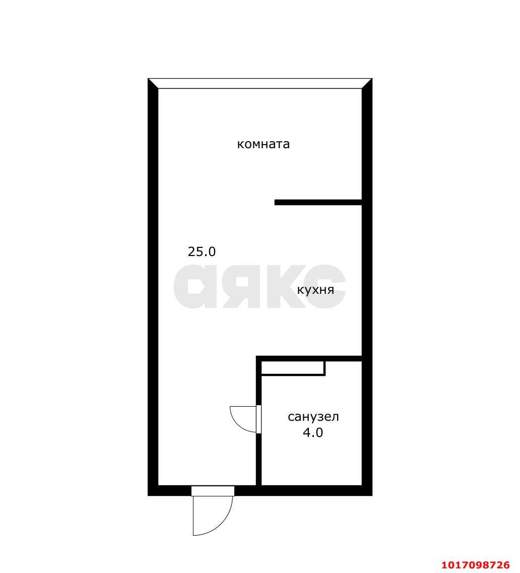 Фото №17: Студия 28 м² - Краснодар, Прикубанский внутригородской округ, мкр. Достояние, ул. Конгрессная, 29
