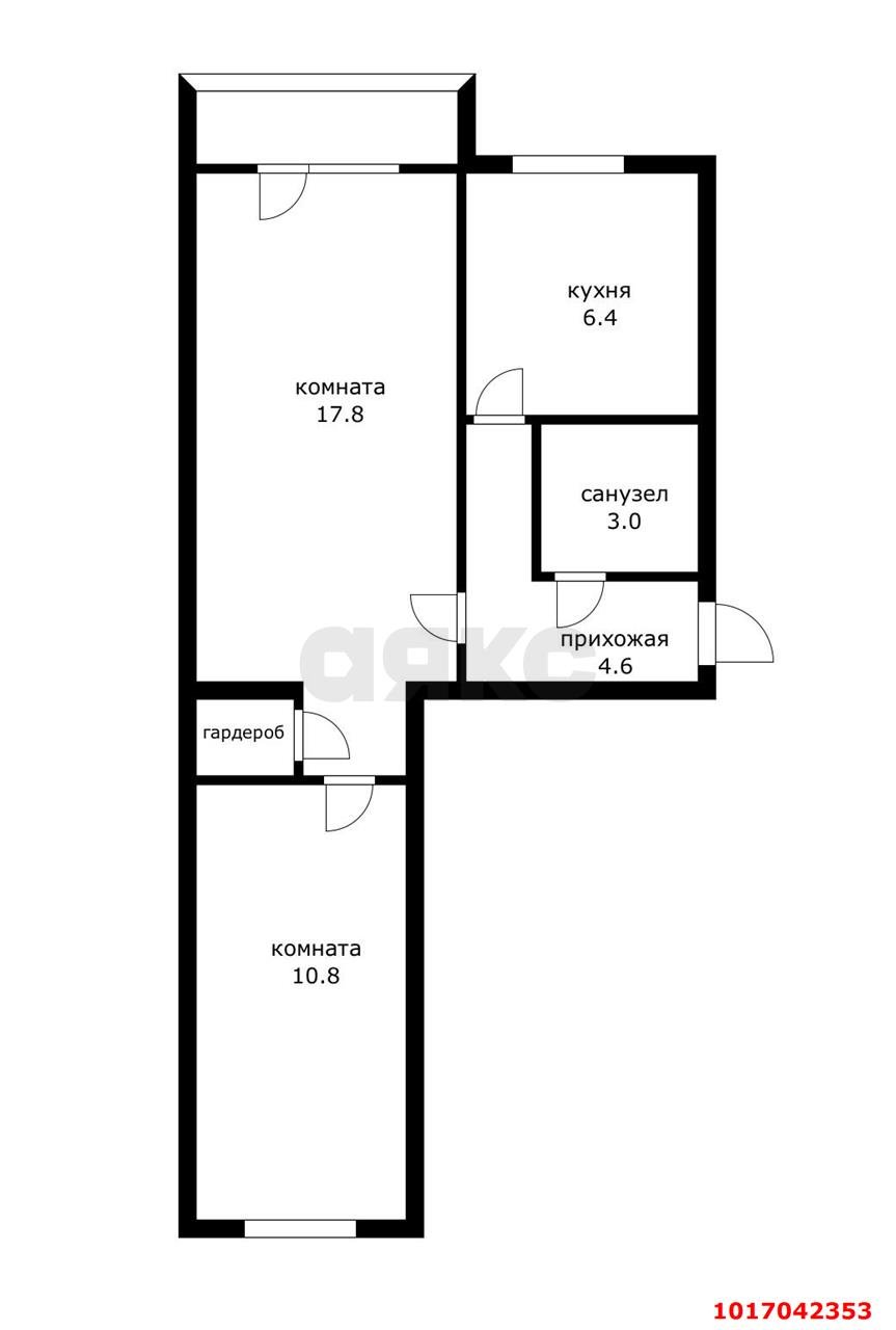 Фото №15: 2-комнатная квартира 43 м² - Краснодар, Карасунский внутригородской округ, ж/м Пашковский, ул. имени Евдокии Бершанской, 404