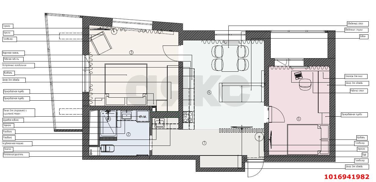 Фото №2: 2-комнатная квартира 70 м² - Краснодар, Карасунский внутригородской округ, Хлопчато-бумажный Комбинат, мкр. жилой комплекс Элегант, ул. Старокубанская, 139