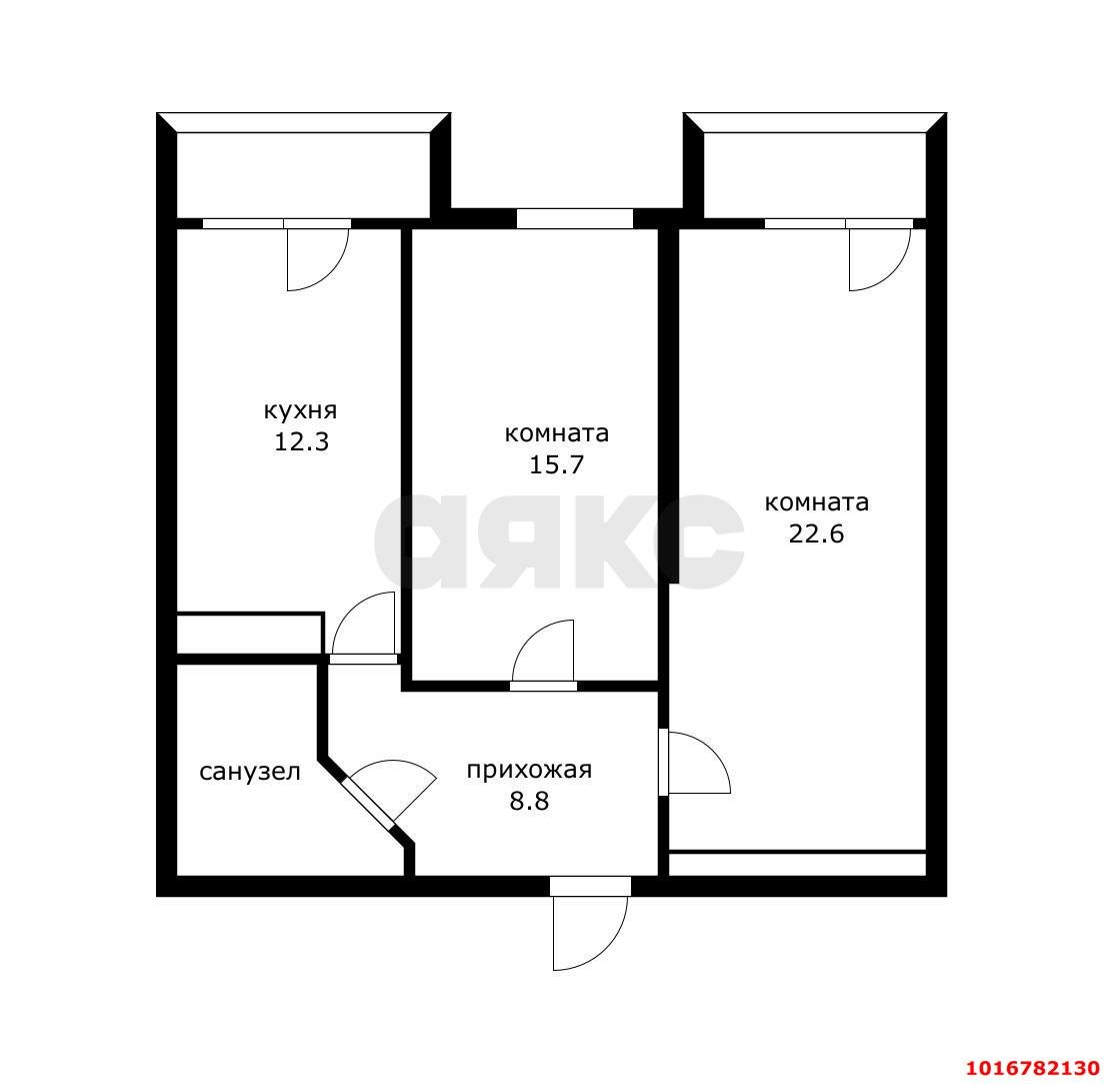Фото №15: 2-комнатная квартира 70 м² - Краснодар, Прикубанский внутригородской округ, имени Петра Метальникова, мкр. ЖК Три Кита, ул. Московская, 131к2