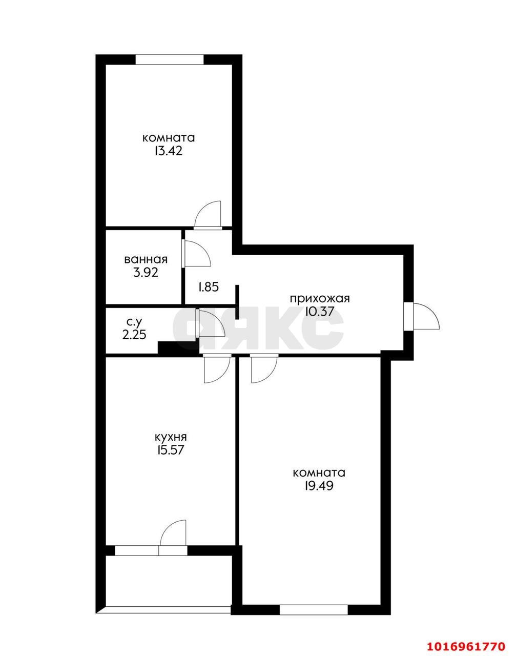 Фото №15: 2-комнатная квартира 73 м² - Краснодар, Западный внутригородской округ, мкр. Юбилейный, пр-кт Чекистов, 24/1