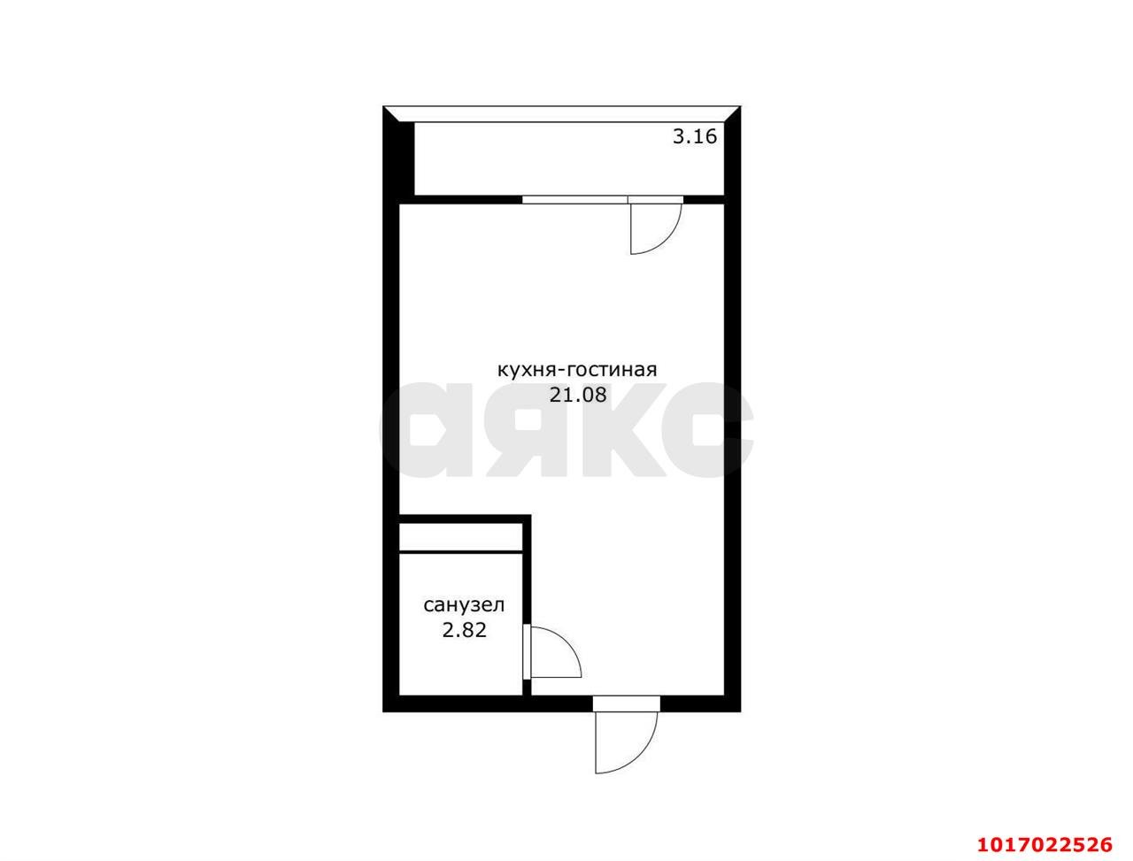 Фото №7: Студия 24 м² - Краснодар, Прикубанский внутригородской округ, мкр. Славянский, ул. Заполярная, 37к1