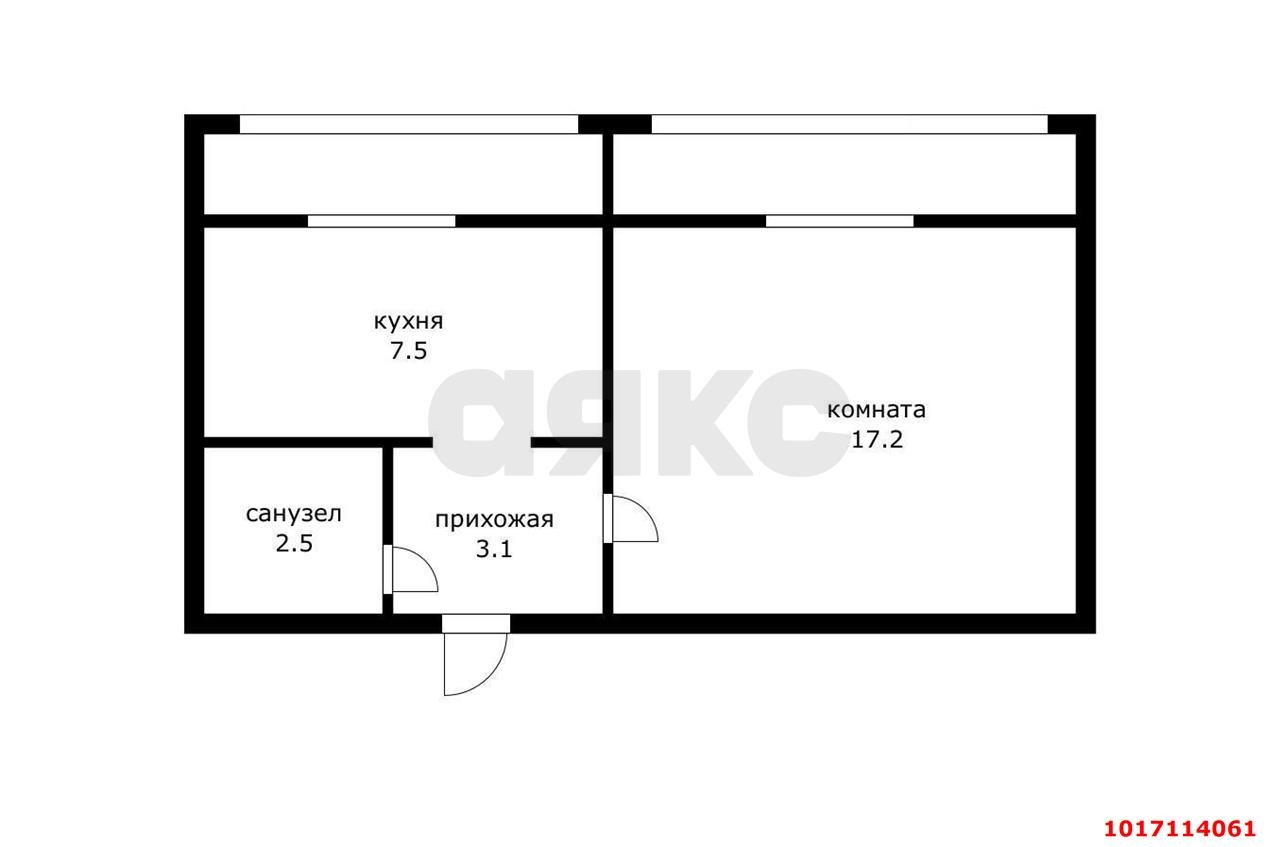 Фото №3: 1-комнатная квартира 37 м² - Краснодар, Кожзавод, мкр. Западный внутригородской округ, ул. Скорняжная, 24