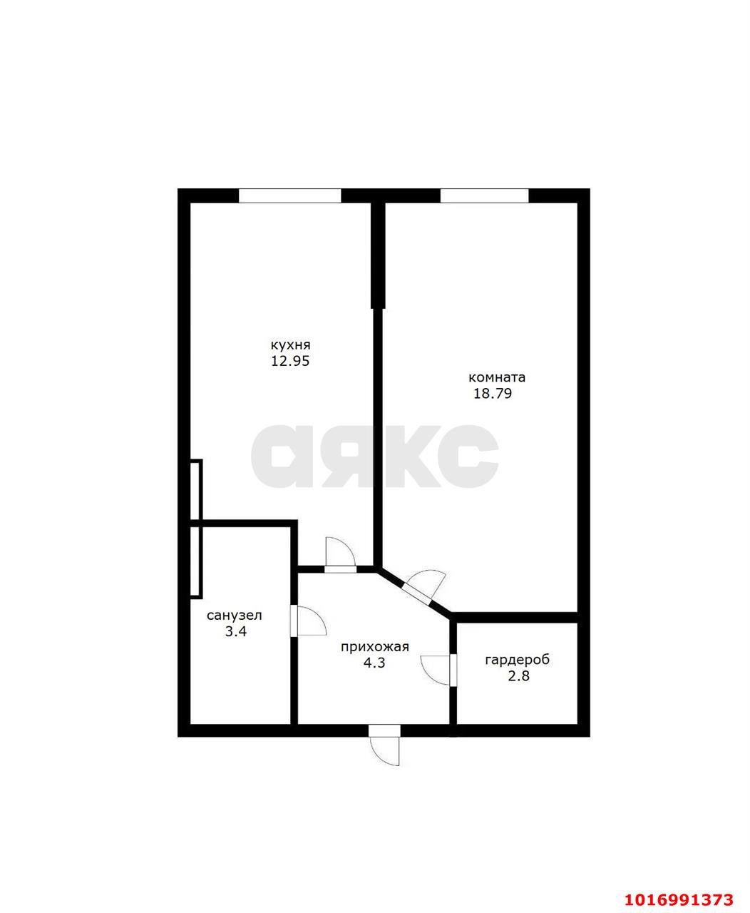 Фото №14: 1-комнатная квартира 45 м² - Краснодар, Центральный внутригородской округ, Центральный, мкр. ЖК Большой, ул. Красная, 176лит5/2