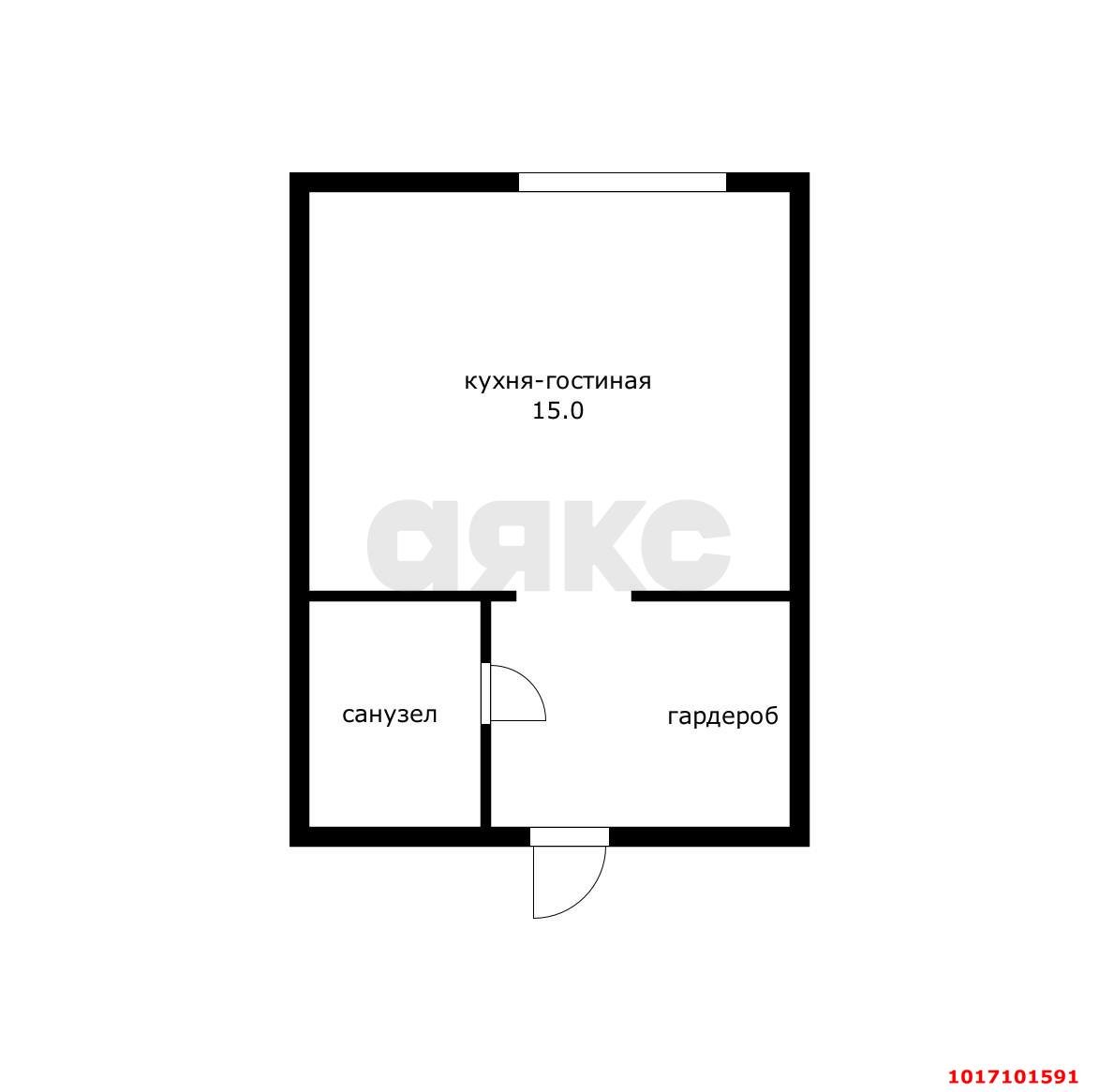 Фото №9: Студия 24 м² - Берёзовый, Прикубанский внутригородской округ, мкр. Витаминкомбинат, ул. Декоративная, 1/4