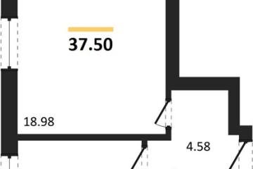 Фото №1: 1-комнатная квартира 37 м² - Краснодар, мкр. жилой комплекс Архитектор,