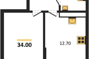 Фото №1: 1-комнатная квартира 34 м² - Краснодар, мкр. Догма Парк, 