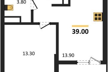 Фото №1: 1-комнатная квартира 39 м² - Краснодар, мкр. Прикубанский внутригородской округ, 