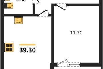 Фото №1: 1-комнатная квартира 39 м² - Краснодар, мкр. Прикубанский внутригородской округ,