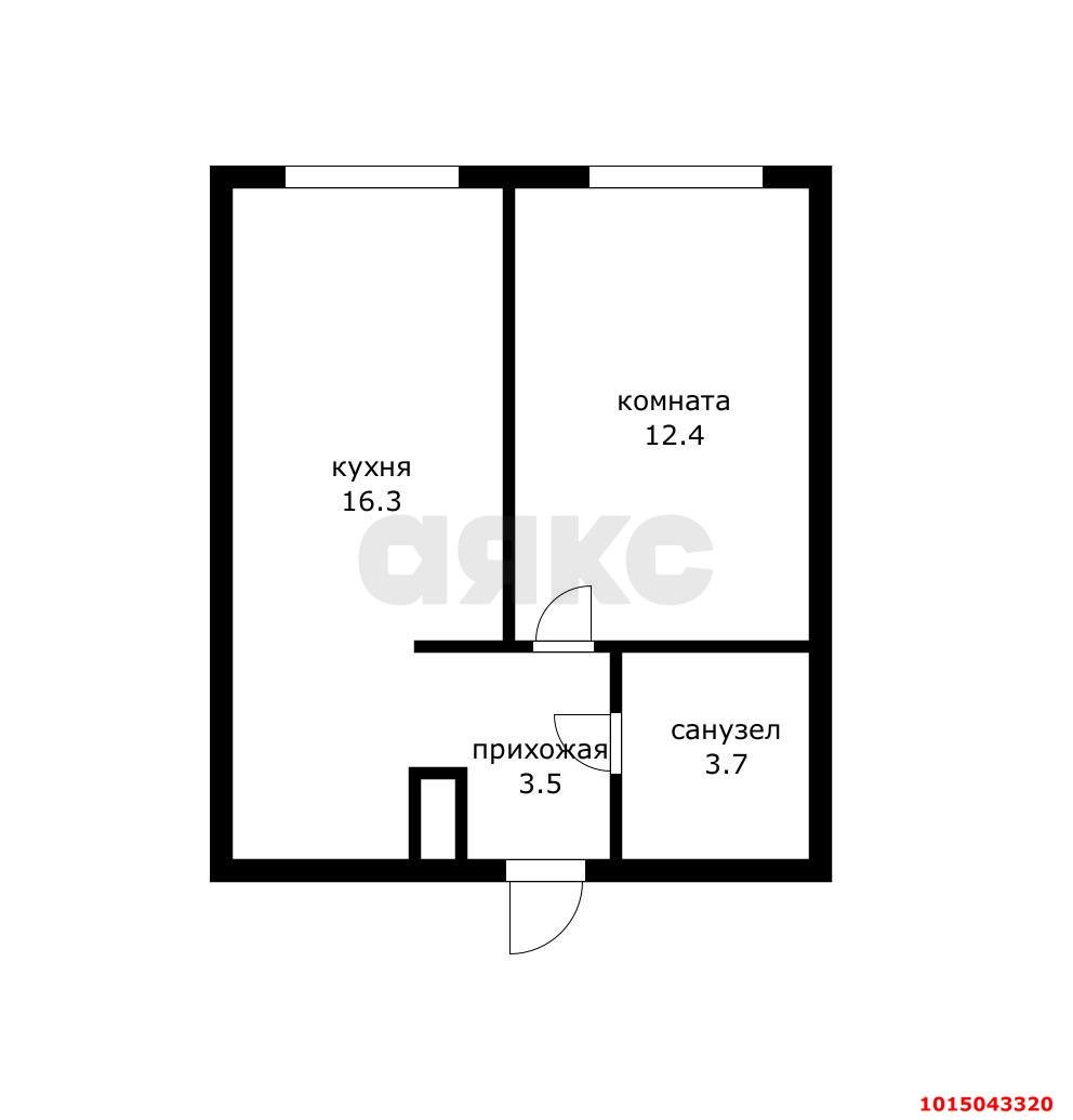 Фото №4: 1-комнатная квартира 35 м² - Краснодар, Прикубанский внутригородской округ, мкр. жилой комплекс Самолёт-6, ул. Ивана Беличенко, 88к3