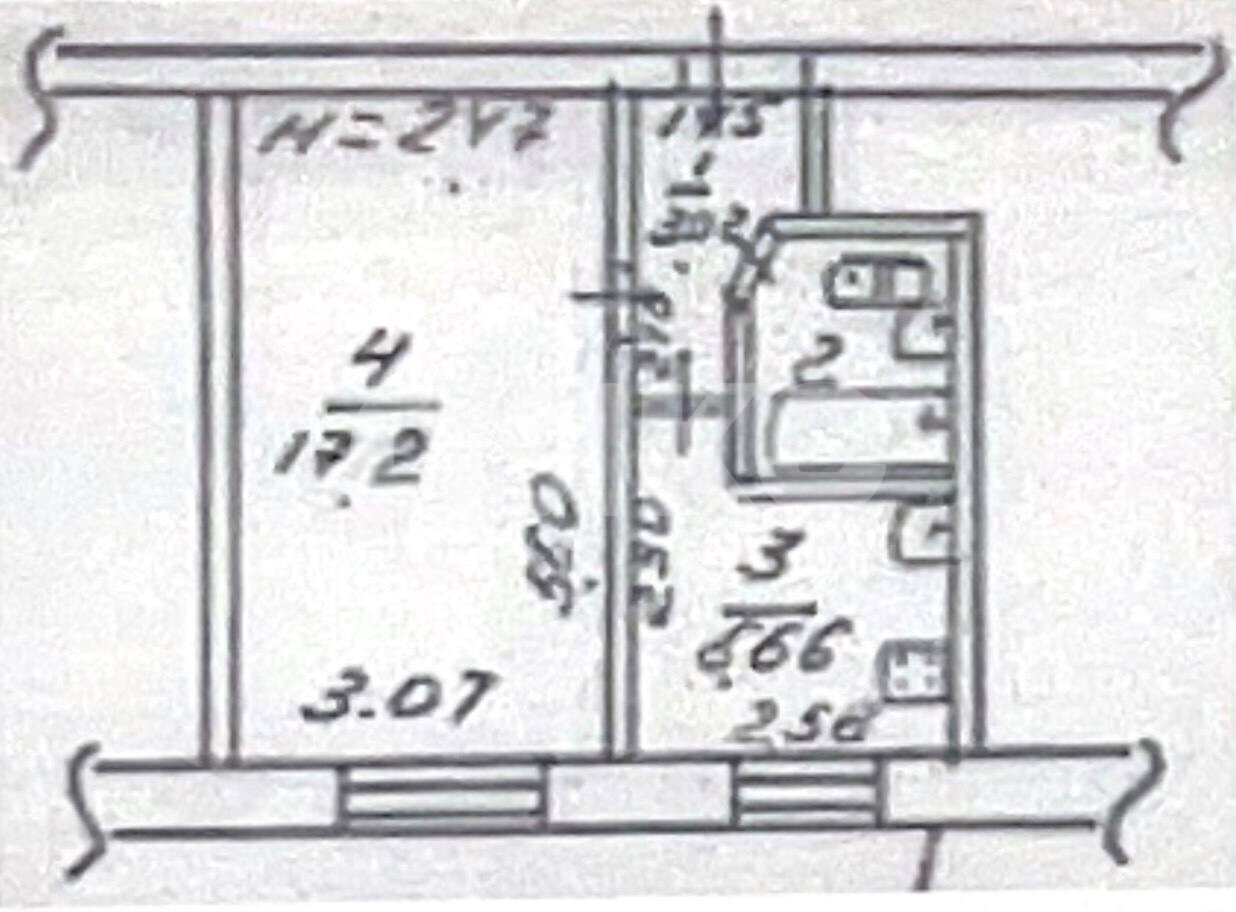 Фото №9: 1-комнатная квартира 29 м² - Мариуполь, р. Ильичёвский, ул. Карпинского, 68