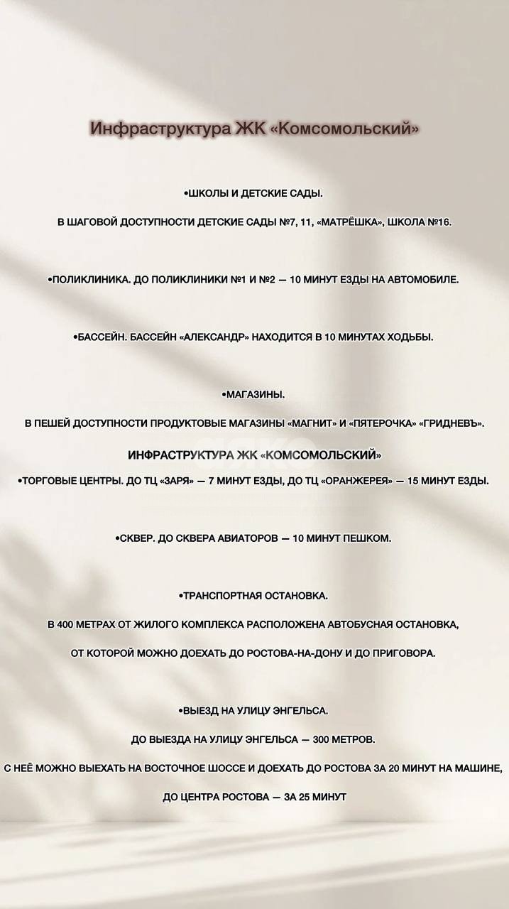 Фото №11: 1-комнатная квартира 39 м² - Батайск, мкр. жилой комплекс Комсомольский, ул. Комсомольская, 133к3